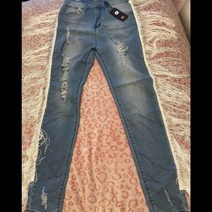 Denim Blue tassel Jeans 👖